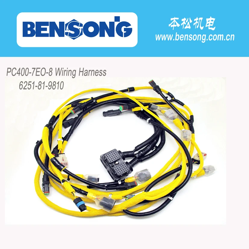 6251-81-9810 жгут проводов для дизельного двигателя komatsu PC400-7EO-8, запчасти для экскаватора bensong