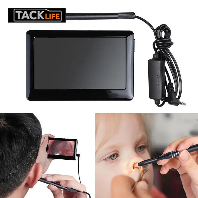 

ABS 6 LEDs Handheld Endoscope Photos Visual Endoscope Ear Spoon Borescope Practical Microscope Inspection Camera Endoscope