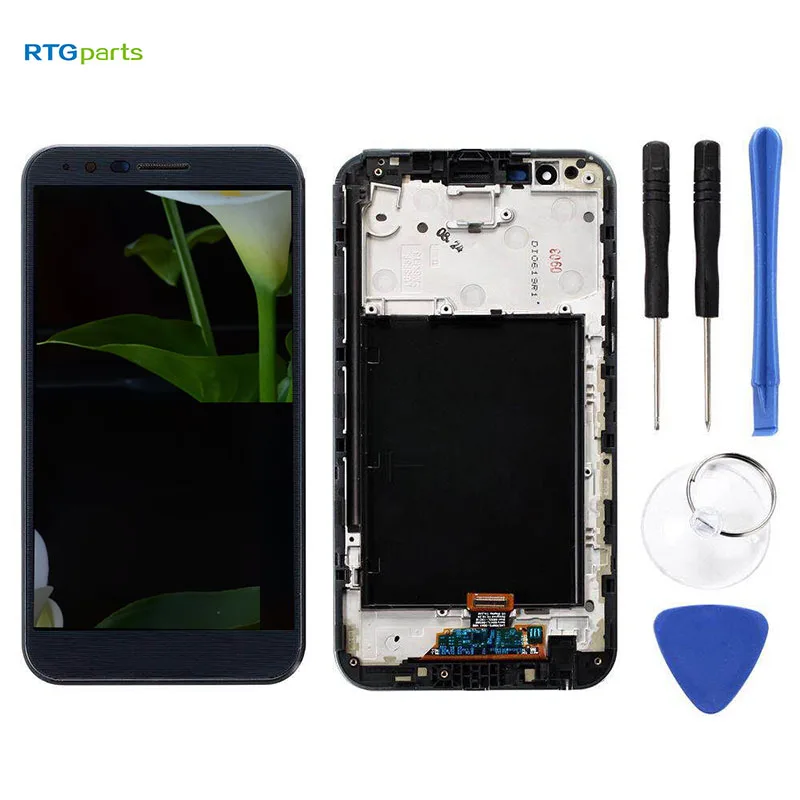 

RTGparts LCD Touch Screen Digitizer Assembly For LG Stylo 3 Plus TP450 MP450 M470 M470F with Frame