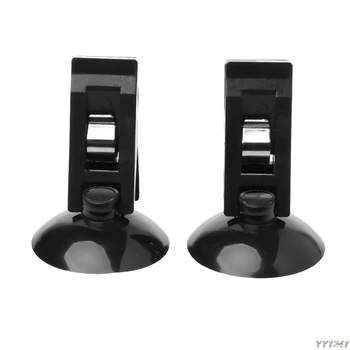 

QILEJVS 1 Pair Universal Car Windshield Parking Card Ticket Holder Clip Organizer w/Suction