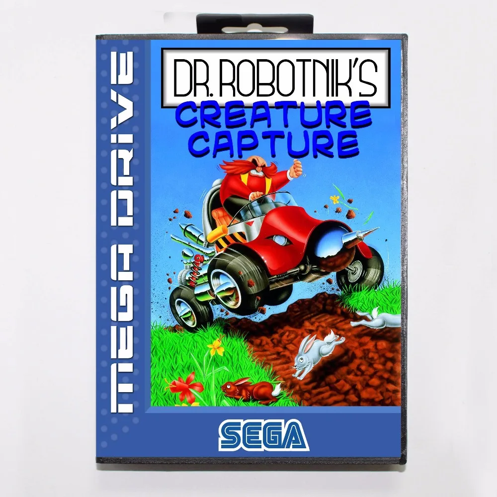 Д-р Robotniks существо захват 16 бит MD карточная игра с коробку для Sega Megadrive/Genesis |