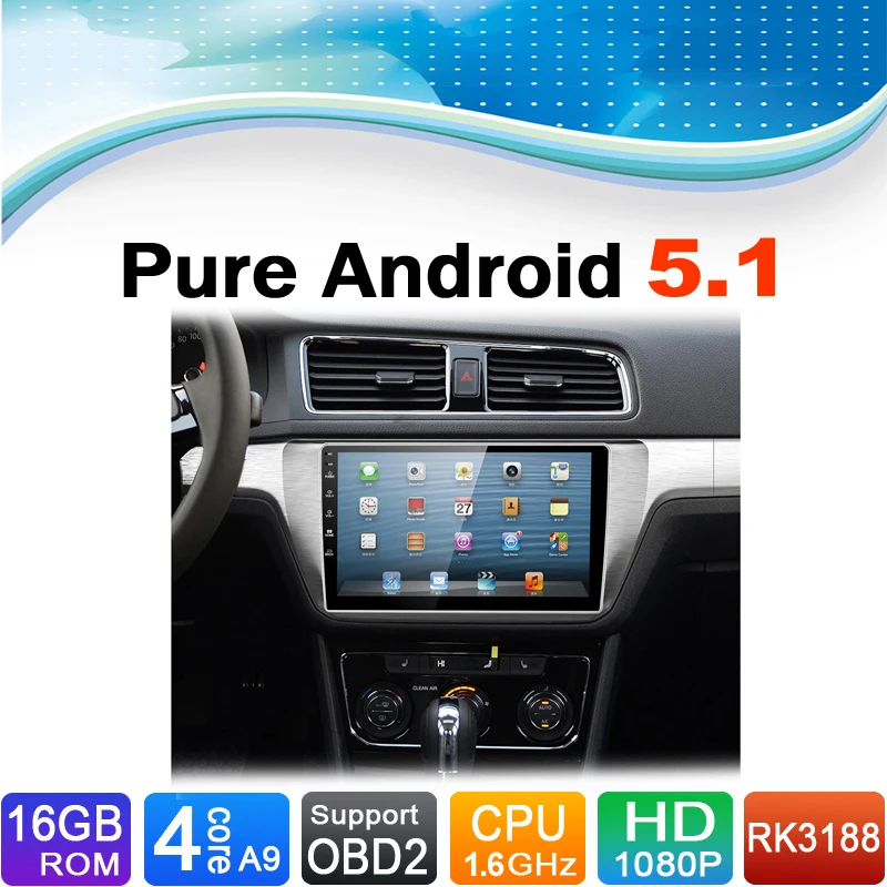 Pure Android 5 1 1 System Car GPS Navigation System font b Radio b font DVD