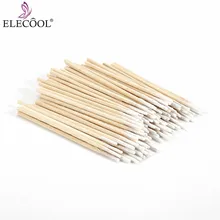 ELECOOL легко переносные 100 шт ватные палочки с мини заостренным кончиком головы Abacterial медицинские стоматологические аксессуары