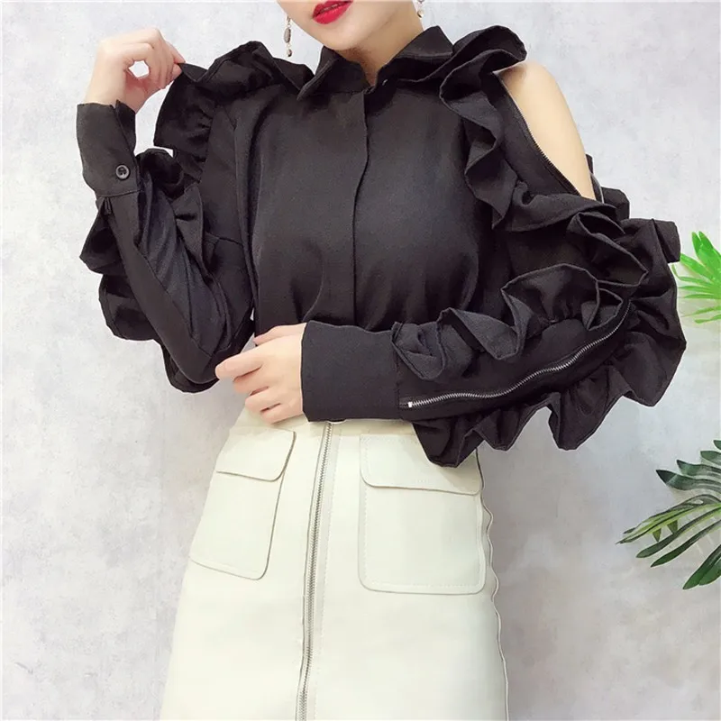 ポケットいっぱい 【未使用】moripon Double collar frill tunic