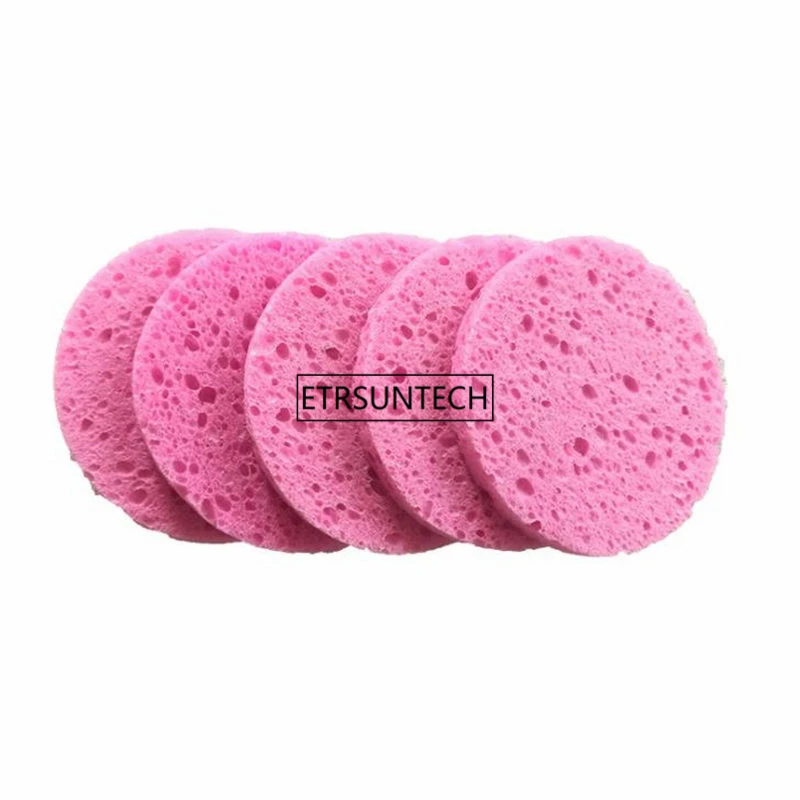 

500pcs Wood Pulp Sponge Cellulose Compress Cosmetic Puff Facial Washing Sponge Face Care Cleansing Makeup Remover Tools F3258