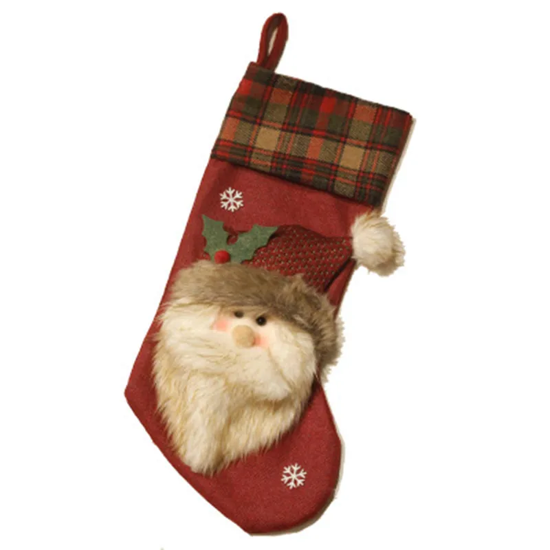 Креативные подвесные рождественские украшения носки большого размера Рождественские декоративные носки Декор рождественской елки подарочные сумки