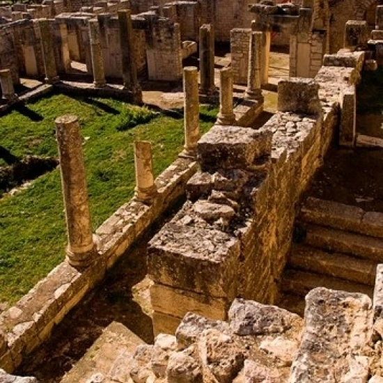 Ancient Architecture  Roman Brothels  Dougga  Tunisia Poster Print by Bill Bachmann (11 x 17)