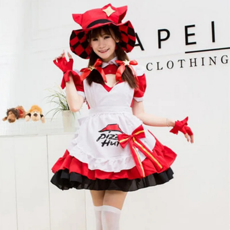 red maid cosplay costumes for women sissy maid uniform festi