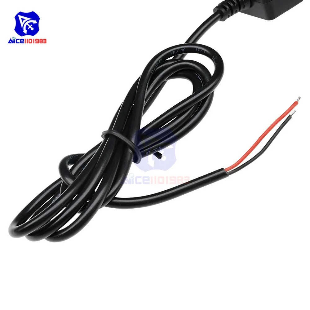 Diymore 5V Mini USB прямое автомобильное зарядное устройство с жестким проводом, кабель питания, комплект, автомобильный видеорегистратор, камера, рекордер, эксклюзивный блок питания