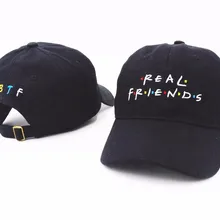 Высококачественная бейсболка SANDMAN с надписью «настоящие друзья», трендовая редкая бейсболка Kanye Tumblr, Кепка в стиле хип-хоп, мужская и женская шапка