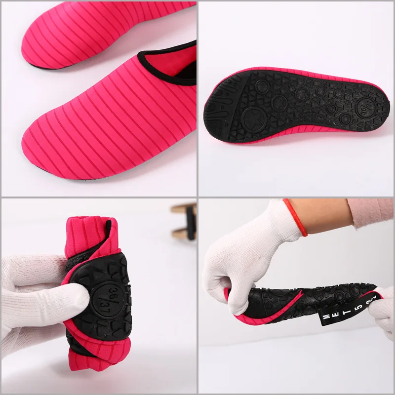 طفل الرجال النساء أكوا أحذية الغوص الغطس جوارب الغوص السباحة تصفح الرياضات المائية الشاطئ الجوارب بذلة الغوص المنبع أحذية