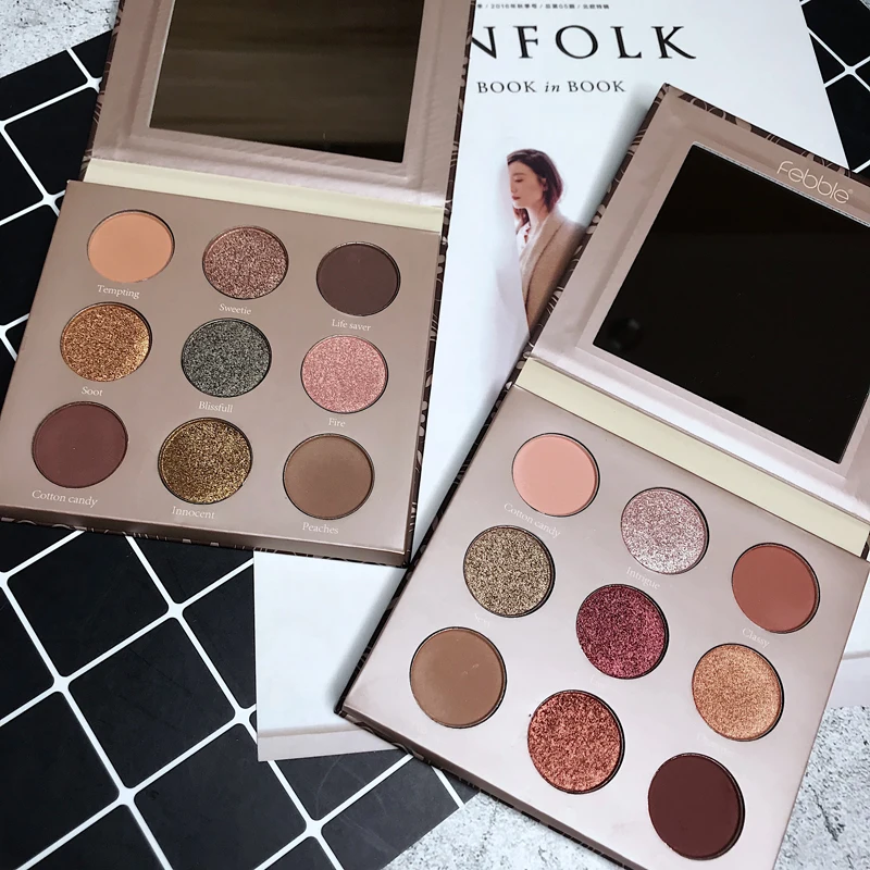 

2019 New Maquiagem Makeup 9 Color Orange Renaissance Eyeshadow Palette Make up Korea Cosmetics Red Matte Eye Shadow Shimmer