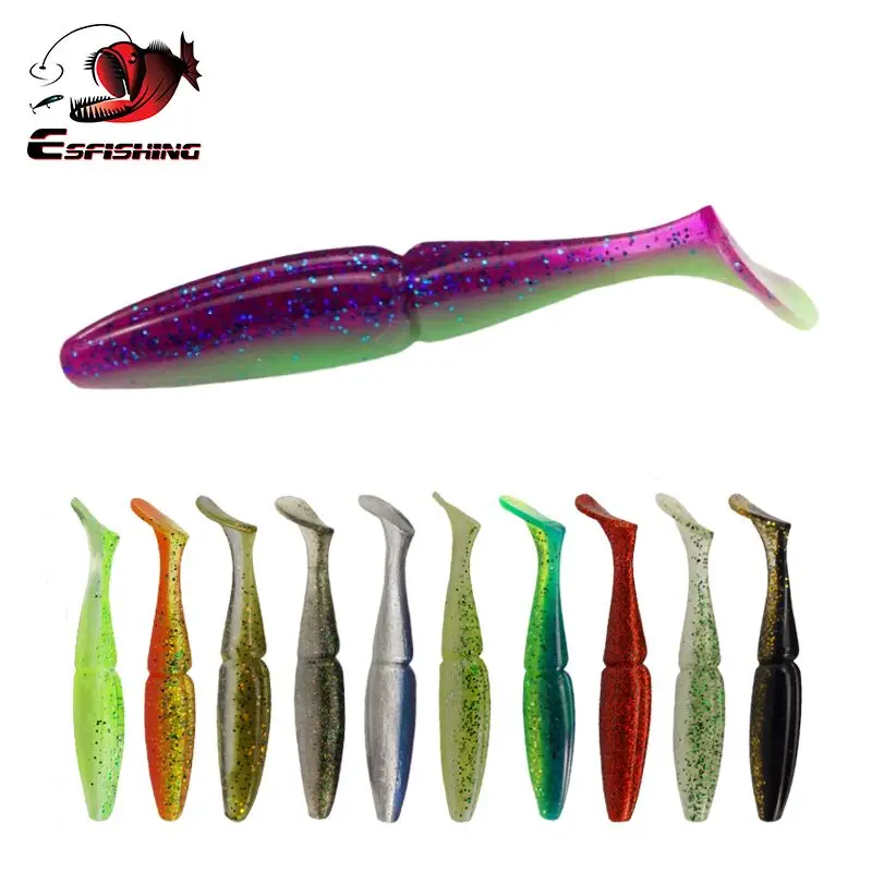 Esfishing سهلة شاينر 100 مللي متر 125 مللي متر 155 مللي متر الصيد السحر لينة القفز إغراء طعوم طرية المتذبذب PVA إيسكا الاصطناعي المرقط بايك باس