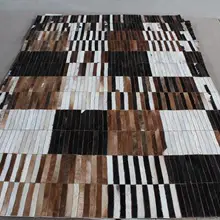 Модные художественный ковер натуральная яловая кожа коврик для гольфа