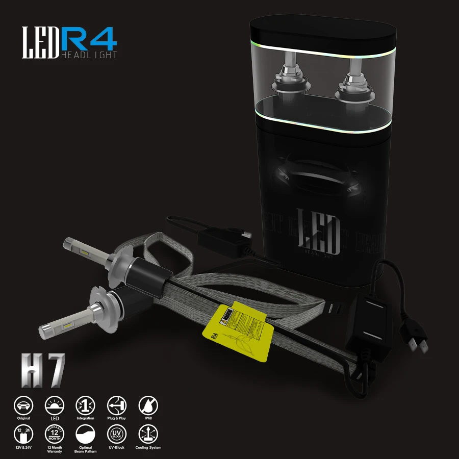 

H1 H3 H4 H7 H11 9005 9006 D4C Vehicle Headlights Led for Auto Car Light Bulb Type Standard Led Light Bulbs 6000k 4800LM
