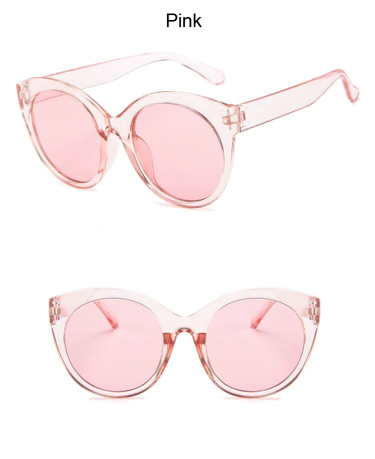Женские солнцезащитные очки "кошачий глаз" с толстой оправой, модные, брендовые, дизайнерские, зеркальные линзы, кошачий глаз, розовые, черные, белые, женские солнцезащитные очки