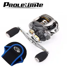 Proleurre приманка из углепластика для рыбалки катушка 18+ 1 BB супер легкая литья Центробежная катушка и Магнитная Тормозная система бас рыбалка карп