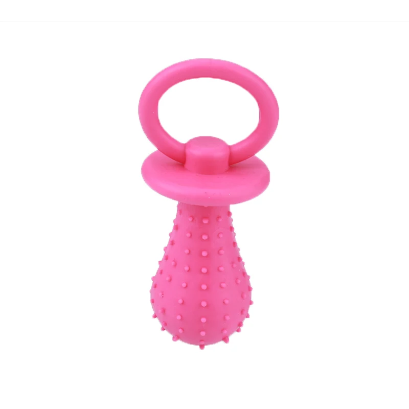 

TPR Rubber Pet Pacifier Chew Toys with Bell Sound Inside For Pet Dog Cat Puppy