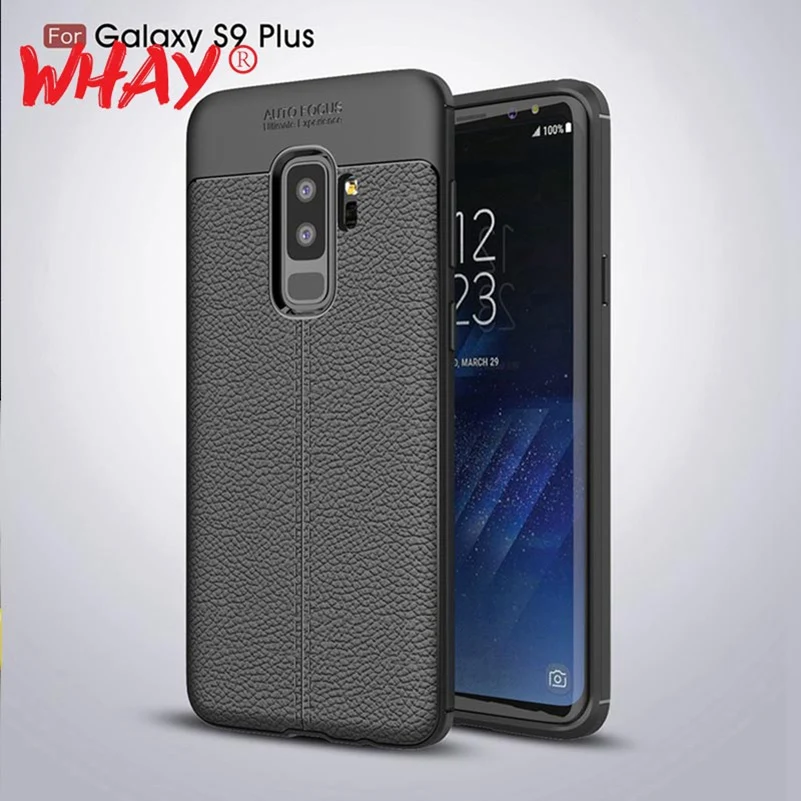 Чехол для Samsung Galaxy S9 Plus роскошный кожаный чехол личи Samusng S8 S7 A3 A5 A7 A6 A8 2018 C9 C7 C5 Pro |