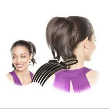 1 шт. заколки для девочек конский хвост пушистая расческа для волос инструменты Парикмахерские аксессуары для волос G0403