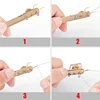 Aluminum Alloy Fishing Hook Tier Double-headed Needle Knots Tie Fishing Line Knotter Fishhook Tie Device Fishing Accessories ► Photo 3/4