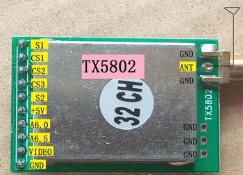 

1PCS 32CH 5.8G 500mW Transmitter Module Audio and Video TX5802 Transmission Board Spare Parts for RC FPV Quad Drone