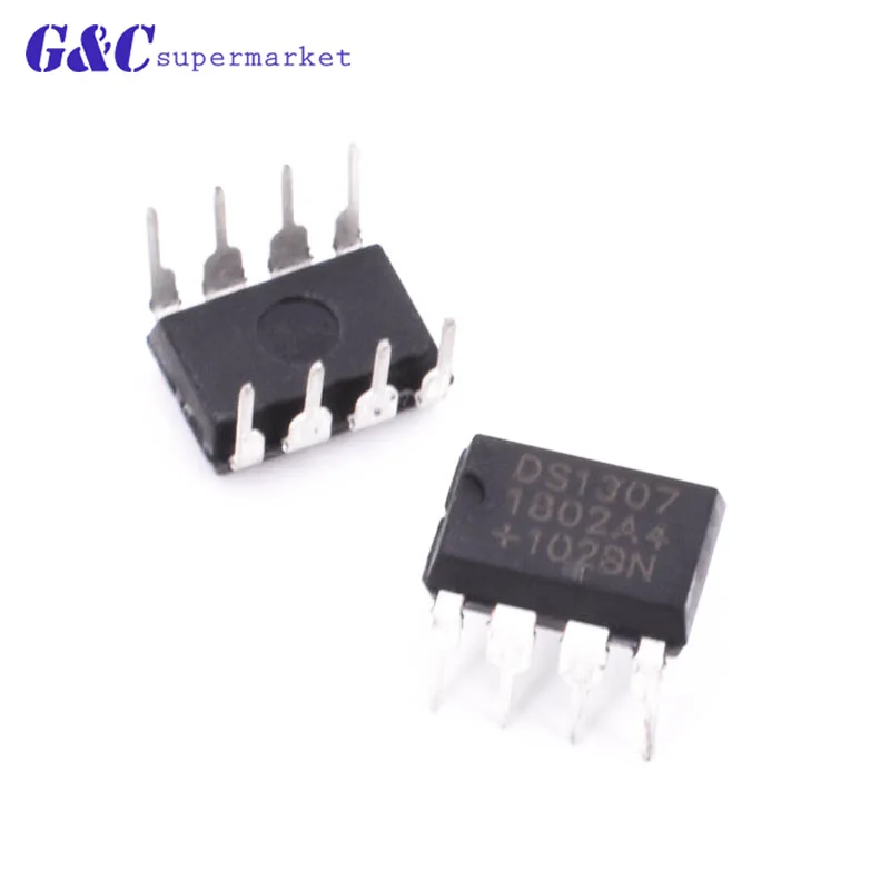 10 PCS DS1307 DIP8 DS1307N DIP new IC DS1307ZN DIP8 Clock Timing - Real Time Clock IC
