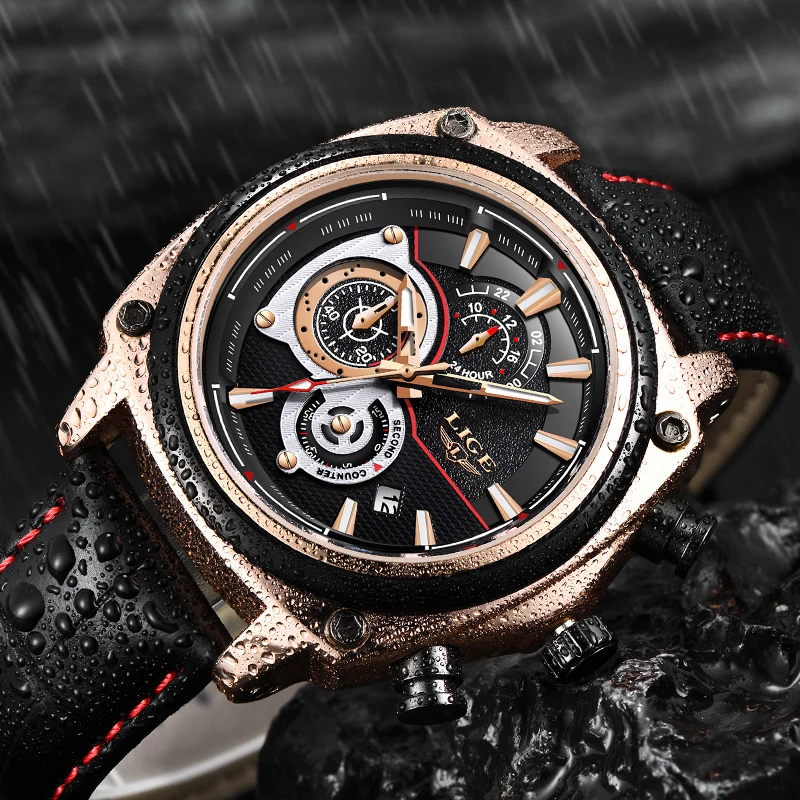 LIGE Mens Watches Top Brand Luxury Military Sport Watch Men Automatic Date Luminous Waterproof Quartz Watch Relogio Masculino LIGE Mens Watches Top Brand Luxury Military Sport Watch Men Automatic Date Luminous Waterproof Quartz Watch Relogio Masculino