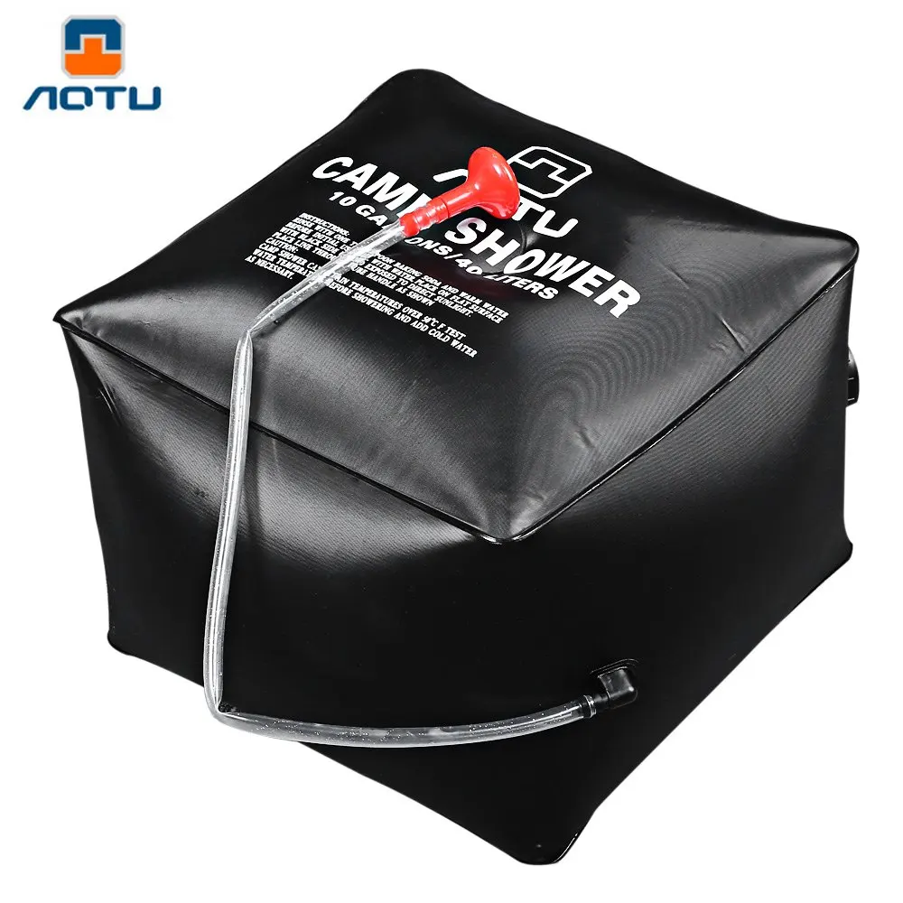 Aotu PVC Cube Emergency Water Bath Bag Camp Shower Solar Shower Bags