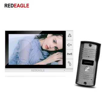 

REDEAGLE Wired 9 inch TFT Big LCD Monitor Video Door phone Intercom System Night Vision Call Security Camera