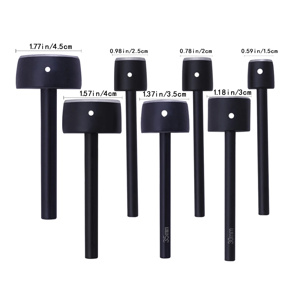 LMDZ Leather Craft Half-round Cutter Punch Arc-shaped Punch for Belt Strap Wallet Bag 7 Sizes Strap Home Leather Sewing