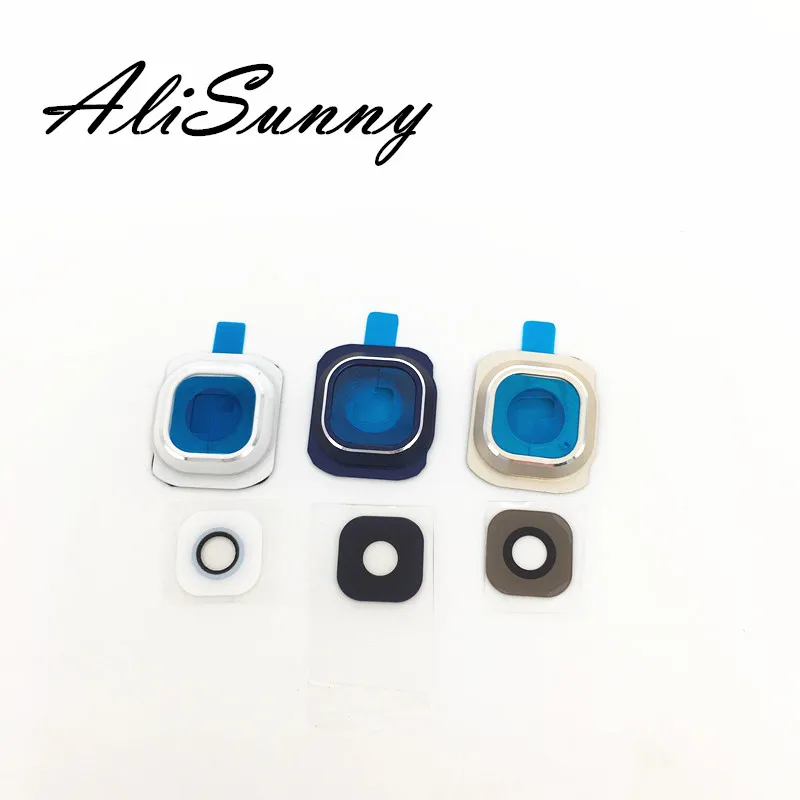 

AliSunny 10pcs Rear Back Camera Lens Cover + Glass for SamSung S6 S6 Edge G925F G920F replacement Parts