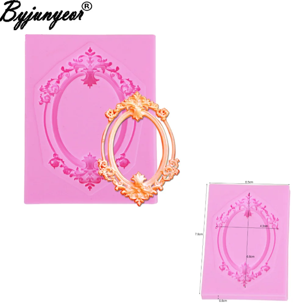 M940 Retro Mirror Cake Border Silicone Mold Frame Cupcake Wedding Fondant Cake Decorating Tools Chocolate Gumpaste Candy Mould M940 Retro Mirror Cake Border Silicone Mold Frame Cupcake Wedding Fondant Cake Decorating Tools Chocolate Gumpaste Candy Mould