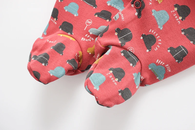 Macacão de Bebê Macacão de Algodão dos Desenhos Conjunto de Pijamas Roupas de Bebê da Menina do Bebê Recém-nascido Dormirsuit Animados Menino Macacão 3 Pçs 0-12m 26 Mamãe e Bebê