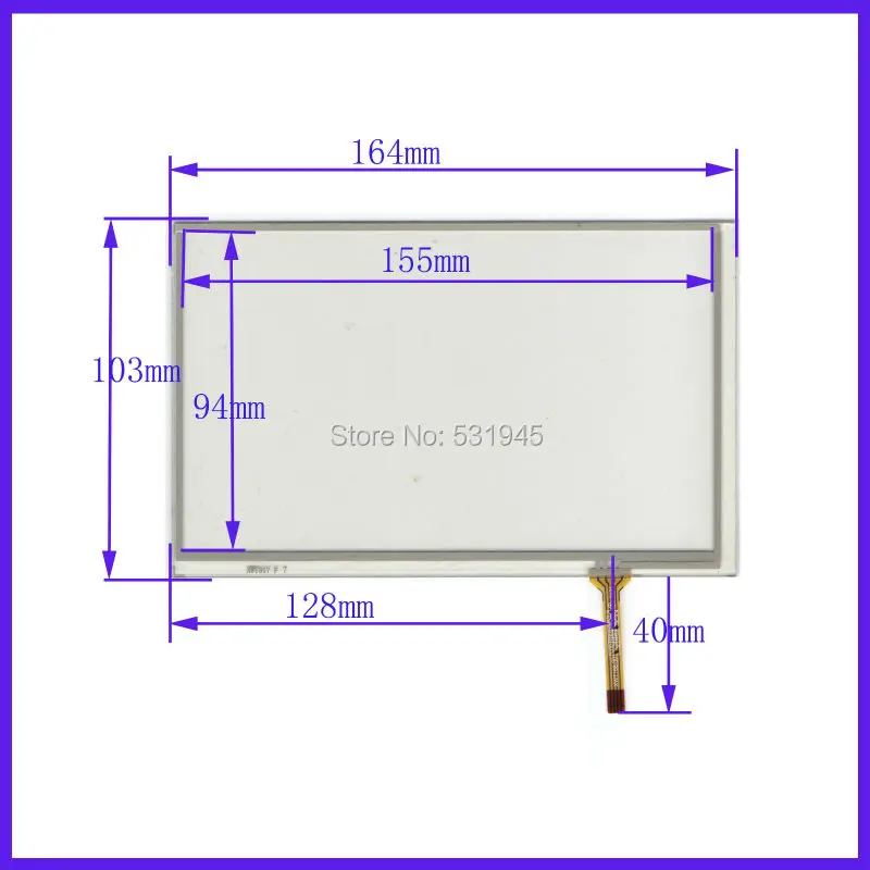 

ZhiYuSun HST-TPA7.0G New 7Inch Touch Screen 165mm*104mmcompatible for 7 GPS GLASS 165*104 for tble for soling gps touch