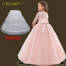 Winter Children Long Graduation Dresses Girl Tulle Lace Flower Wedding Dresses Kids Party Dresses for Girls Birthday Ball Gowns Winter Children Long Graduation Dresses Girl Tulle Lace Flower Wedding Dresses Kids Party Dresses for Girls Birthday Ball Gowns