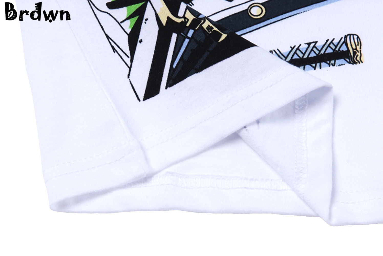 Cosplay&Ware [10]Brdwn One Piece Cosplay Roronoa Zoro Costume Unisex Short-sleeved T-shirt Tee Shirt Tops Wear -Cosplay&Ware anime Shop