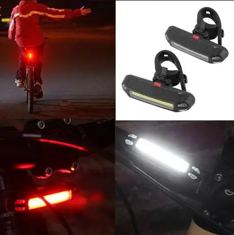 Top USB Rechargeable COB LED Bicycle Bike Front Rear Tail Light Warning Lamp New Arriva 2 Top USB Rechargeable COB LED Bicycle Bike Front Rear Tail Light Warning Lamp New Arriva 2