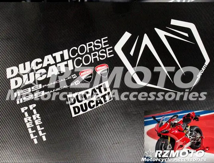 Наклейка мотоцикл обтекатель логотип 899 1199 R S colorable Ace kits NO.00179|Наклейки и стикеры| |