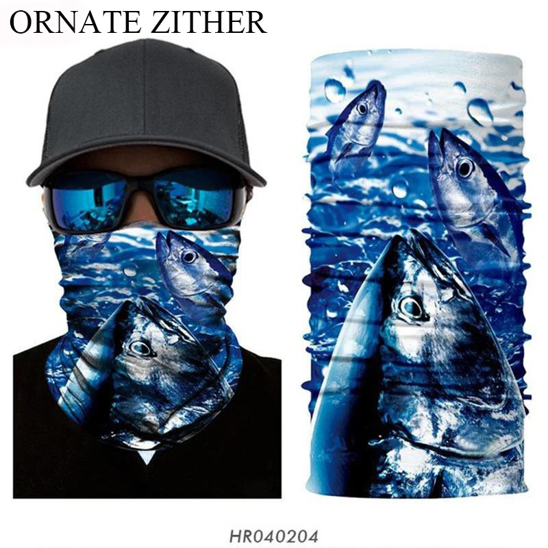 

3D Hunting Fishing Neck Scarf Outdoors Seamless Bandanas Bicycle Facemask Camping Cycling Headband Sunscreen Facekini Bandana