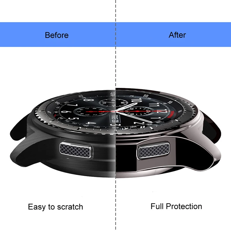 Защитный чехол-пленка для samsung Galaxy Watch 46 мм 42 мм новейший высококачественный супер тонкий чехол для умных часов мягкая рамка для gear S3