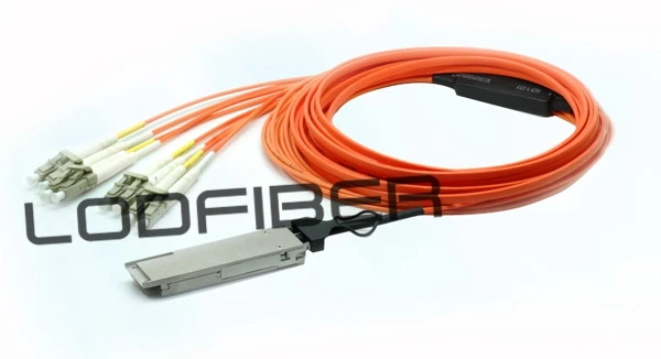 10 м(33ft) QSFP-8LC-AOC-1001 Совместимость 40 г QSFP+ 4 LC дуплекс Breakout Active оптического кабеля