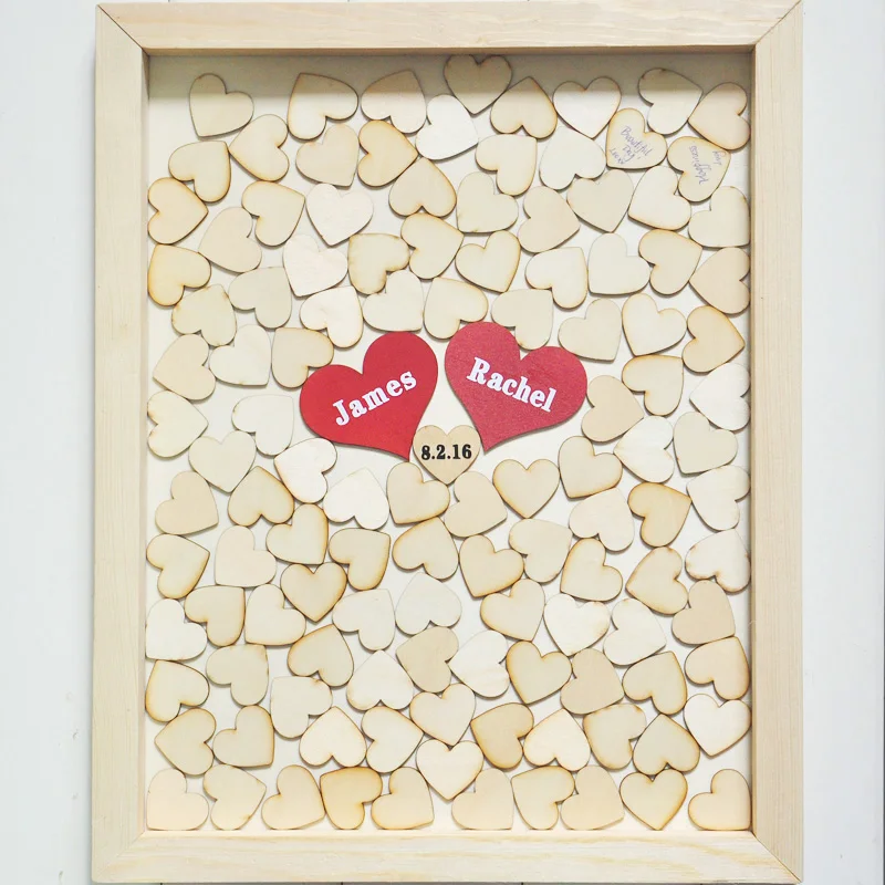 Personalised Wedding Guest Book Alternative Wood Heart Personalised Wedding Guest Book Alternative Wood Heart Custom Drop Top Guestbook On Aliexpress Alibaba Group