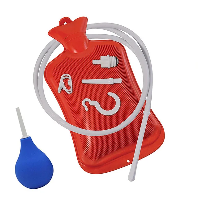 2000ml Non Toxic Enema Bag Kits Gravity Feeding Cleansing Enema Bags