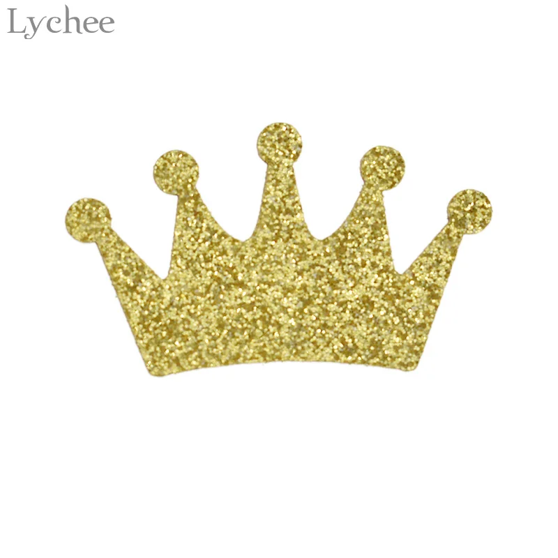 

Lychee 200pcs/pack Gold Glitter Crown Confetti Birthday Party Supplies DIY Party Accessories