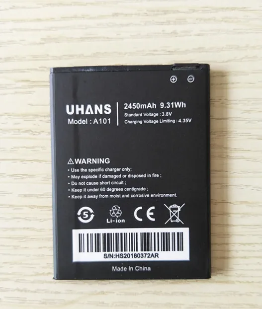 AZK новый аккумулятор 2450 мАч для UHANS A101 A101S | Мобильные телефоны и аксессуары