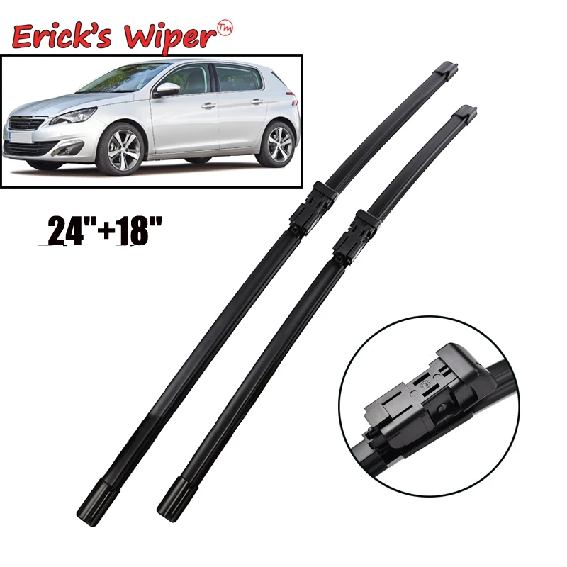

Erick's Wiper Front Wiper Blades For Peugeot 308 Hatchback 308SW Estate 2014 2015 2016 2017 2018 2019 24''18''