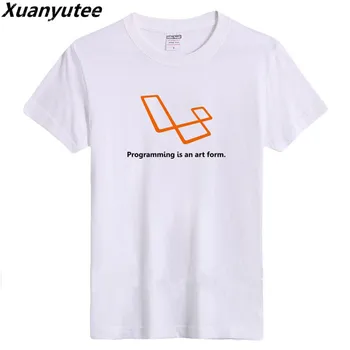 

Xuanyutee Geek T-shirt Men Printed Programming Is An Art Form Fashion Summer O-neck Cotton Short Sleeve Tee Shirt Homme EU S 3XL