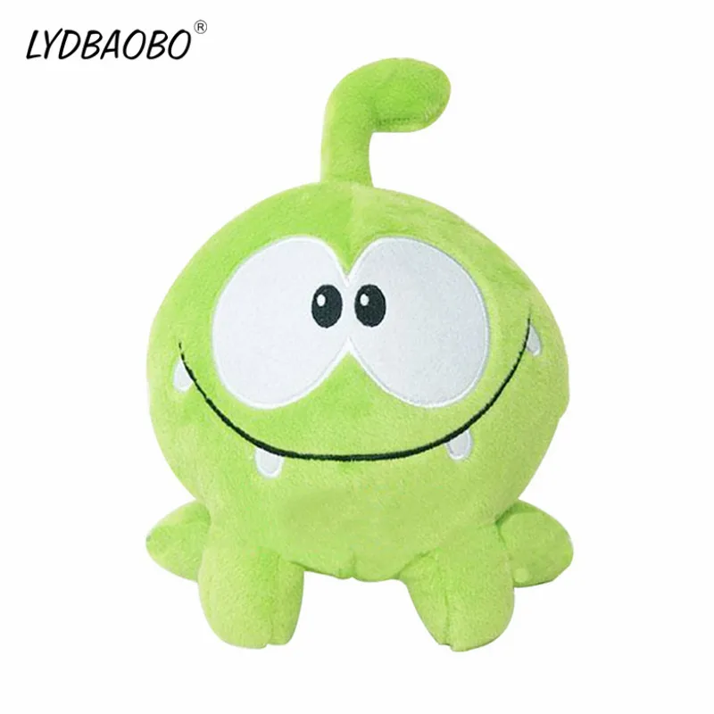 LYDBAOBO 1 шт. 20 см зеленая лягушка Kawaii Om Nom Frog плюшевая мягкая хлопковая резинка