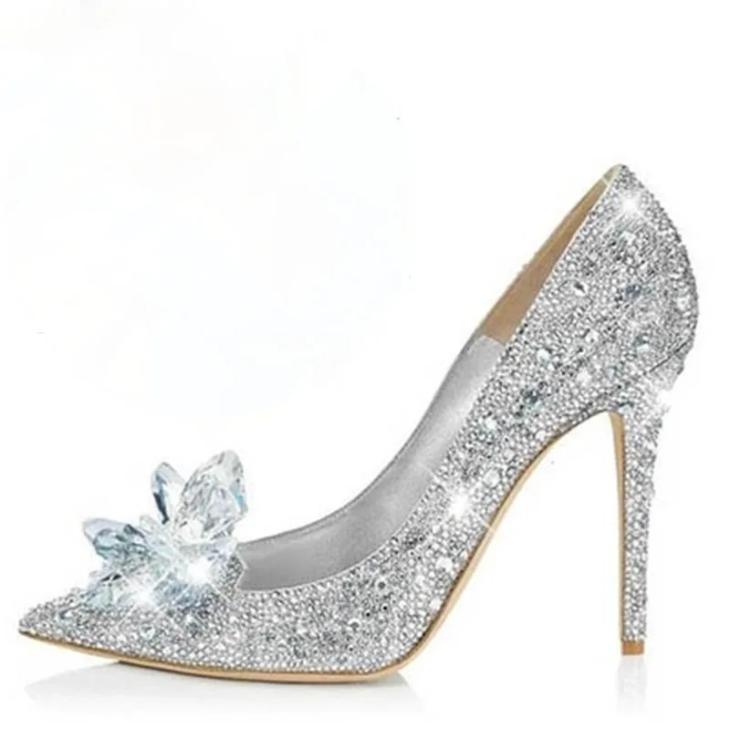 2017-New-Glitter-Rhinestone-High-Heels-Cinderella-Shoes-Women-Pumps-Pointed-toe-Woman-Crystal-Wedding-Shoes